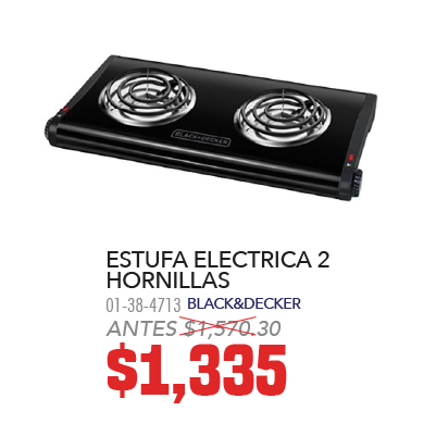 OCHOA  Estufa Electrica 2 Hornillas 01-38-4713