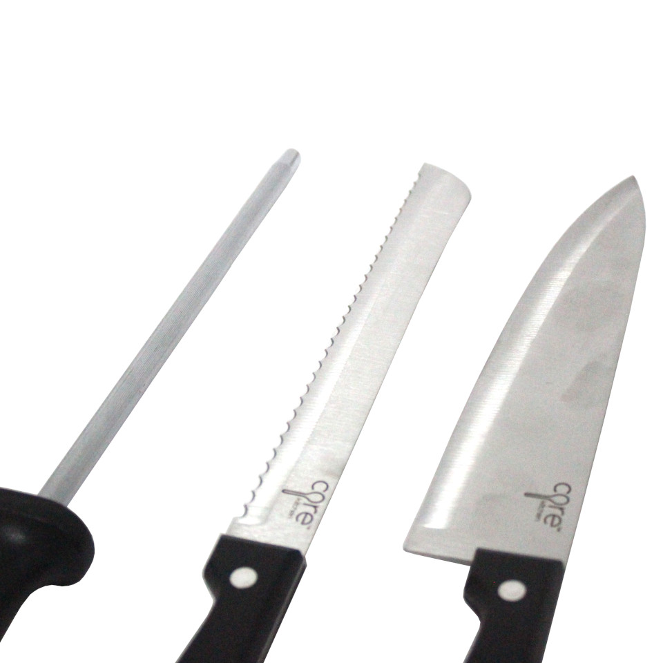 🔪 Set de cuchillos para chef personalizados con hoja de acero de Damasco y  mando de madera encapsulando 😊
